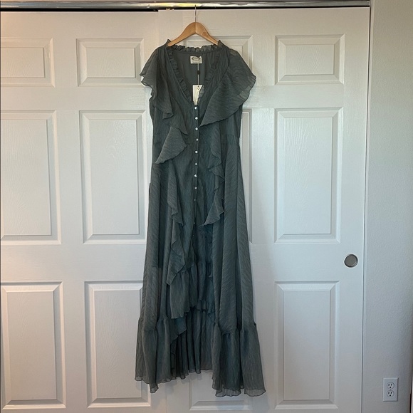 NWT Joyfolie Cass Dress in Island Sage - Picture 7 of 9